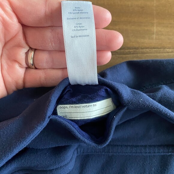 Ivivva Navy Capri Athletic Leggings Girls' 12 - Picture 6 of 11